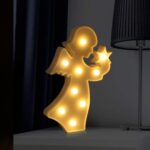 Angel Shaped LED Decorative Night Light (1 Pc) - Front View by Nari Haat, Indian ethnic wear, women clothing, designe...