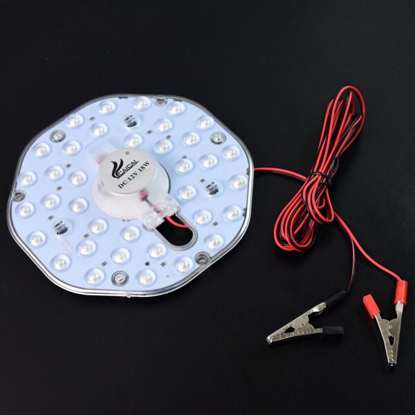 High Brightness 12V 18W Round LED Light Module with Clip Wires - Front View by Nari Haat, Indian ethnic wear, women c...