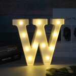 W Shaped LED Decorative Night Light (1 Pc) - Front View by Nari Haat, Indian ethnic wear, women clothing, designer suit