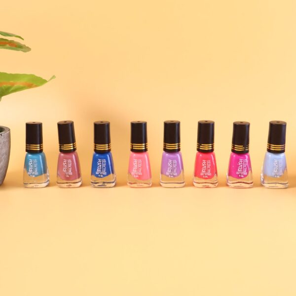 Blush Matt Mini Nail Polish (Mix Color / 6 ML / 1 Pc) - Front View by Nari Haat, Indian ethnic wear, women clothing, ...