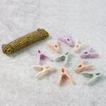 Clothes Drying Rope with Multipurpose Cloth Clips (1 Set) - Front View by Nari Haat, Indian ethnic wear, women clothi...