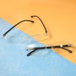 Pack of 2 Rimless Reading Glasses – Lightweight Comfort Readers - Front View by Nari Haat, Indian ethnic wear, wome...