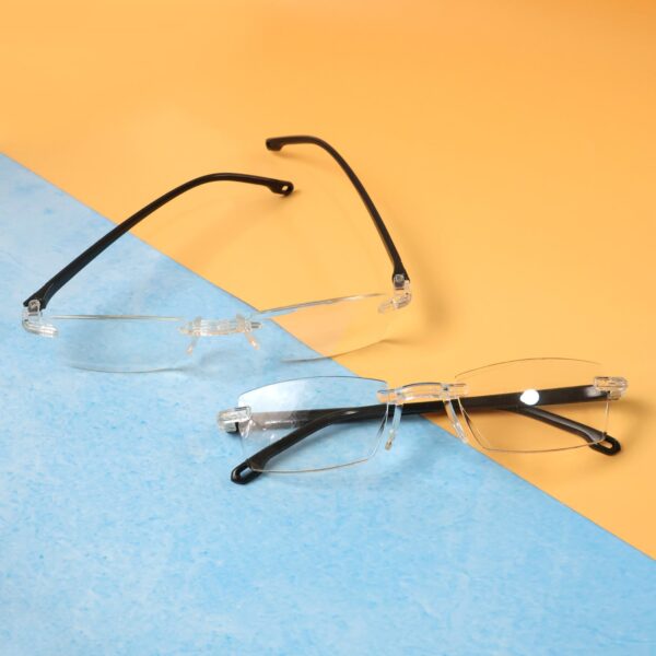 Pack of 2 Rimless Reading Glasses – Lightweight Comfort Readers - Front View by Nari Haat, Indian ethnic wear, wome...