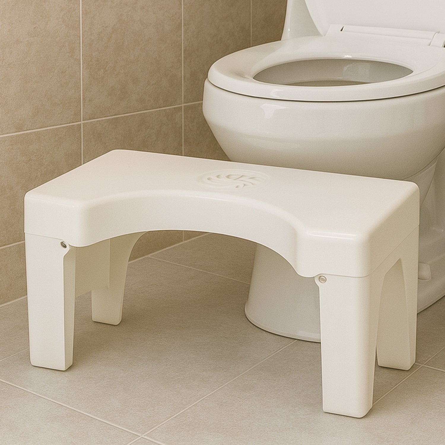 02_toilet-Step-Stool.jpg Plastic Non-Slip Folding Toilet Squat Stool - Front View by Nari Haat, Indian ethnic wear, women clothing, designer suit