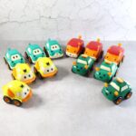 Cartoon Pull-Back Car Toy Set for Kids (12 Pc) - Front View by Nari Haat, Indian ethnic wear, women clothing, designe...