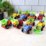 Funwoods Itsy Bitsy Construction Vehicle Toy Set for Kids - (8 Pc) - Front View by Nari Haat, Indian ethnic wear, wom...