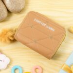 Stylish Kids Wallet with Soft Fur Zip Puller (1 Pc) - Front View by Nari Haat, Indian ethnic wear, women clothing, de...