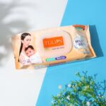 Tulips Sensitive Baby Wet Wipes (1 Set) - Front View by Nari Haat, Indian ethnic wear, women clothing, designer suit