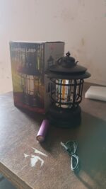 LED Camping Lante Light Retro Style Lighting Battery Type-c Rechargeable (1 Pc) - Fabric Detail by Nari Haat, Indian ...
