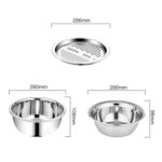 3in1 Kitchen multipurpose julienne grater salad maker with pasta server spoon - Full Detail by Nari Haat, Indian ethn...