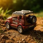 Friction-Powered Classic Jeep Toy Car for Kids (1 Pc) - Closeup Embroidery by Nari Haat, Indian ethnic wear, women cl...