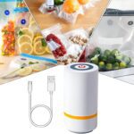 Portable USB Rechargeable Vacuum Sealer Machine (1 Pc) - Back View by Nari Haat, Indian ethnic wear, women clothing, ...