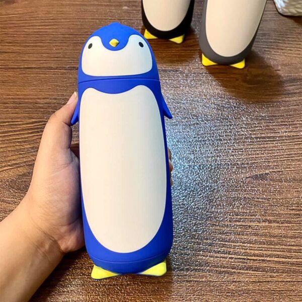 Penguin Water Bottle Penguin Cartoon Water Bottle - Front View by Nari Haat, Indian ethnic wear, women clothing, desi...