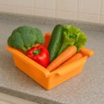 Adjustable Sliding Refrigerator Storage Basket (1 Pc) - Front View by Nari Haat, Indian ethnic wear, women clothing, ...