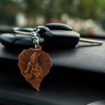 Premium Antique-Finish Metal Keychain (1 Pc) - Closeup Embroidery by Nari Haat, Indian ethnic wear, women clothing, d...