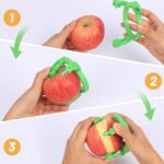 Adjustable Apple Peeler Cutter with Holder Ring - Fabric Detail by Nari Haat, Indian ethnic wear, women clothing, des...