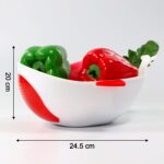 Plastic Rice Pulses Fruits Vegetable Noodles Pasta Washing Bowl and Strainer - Sleeve Design by Nari Haat, Indian eth...