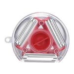 3 in 1 Multi Function Rotary Hanging Planer Peeler and Cutter Vegetable Slicer - Back View by Nari Haat, Indian ethni...