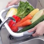 Collapsible Cutting Board with Dish Tub Basket - Image 3