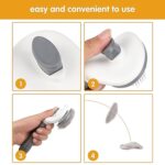 Self-Cleaning Slicker Brush for Dogs & Cats (1 Pc) - Neckline Detail by Nari Haat, Indian ethnic wear, women clothing...