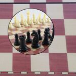 Foldable Magnetic Chess Board Game Set (24 x 24 Cm) - Neckline Detail by Nari Haat, Indian ethnic wear, women clothin...