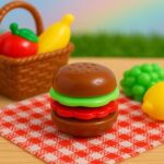 Mini Burger Shaped Toy for Kids (1 Pc) - Closeup Embroidery by Nari Haat, Indian ethnic wear, women clothing, designe...