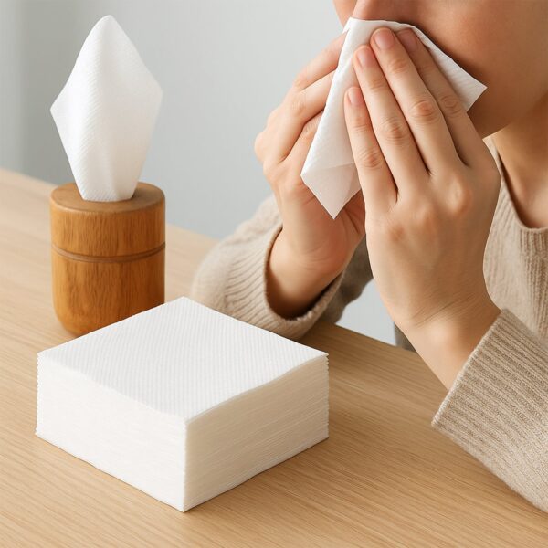 Soft Facial Tissue Paper Napkins Set (50 Pcs Set) - Front View by Nari Haat, Indian ethnic wear, women clothing, desi...