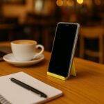 Multifunctional Plastic Mobile Phone Stand & Pen Holder (2 Pc & mix color) - Neckline Detail by Nari Haat, Indian eth...