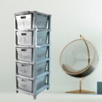 Multi-Purpose Anti-Slip 5 Layer Modular Drawer Storage System (68×33 Cm) - Back View by Nari Haat, Indian ethnic wea...