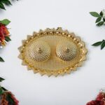 Pooja Kumkum / Roli–Chawal Holder - (1 Pc) - Fabric Detail by Nari Haat, Indian ethnic wear, women clothing, design...