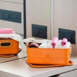 3-Piece Plastic Multipurpose Storage Basket Bin Set with Handle (3 Pcs Set) - Neckline Detail by Nari Haat, Indian et...