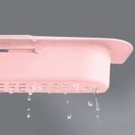 Over-Sink Expandable Sink Caddy with Dual Towel Bar & Drip Tray - Back View by Nari Haat, Indian ethnic wear, women c...