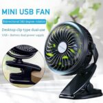 Mini USB Clip Fan – Portable Cooling Fan for Rooms (Battery Not Included) - Image 5