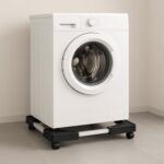 Adjustable Heavy-Duty Fridge and Washing Machine Stand Base Trolley 50x50 cm - Neckline Detail by Nari Haat, Indian e...