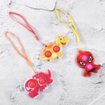 Silicone Push Pop Bubble Fidget Toy Keychain (1 Pc) - Front View by Nari Haat, Indian ethnic wear, women clothing, de...