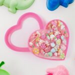 Adorable Playful Decorative Rings Children In Heart Shaped Storage Box (35 Pcs Aprpox - Closeup Embroidery by Nari Ha...
