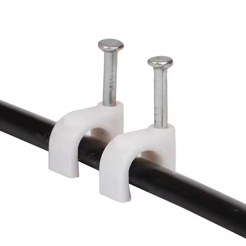 8mm Nail Cable Clips Set (50 Pc) - Front View by Nari Haat, Indian ethnic wear, women clothing, designer suit