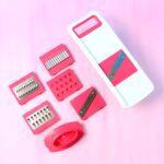 6-in-1 Vegetable Slicer, Grater & Chopper - (Set) - Closeup Embroidery by Nari Haat, Indian ethnic wear, women clothi...