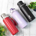 Stainless Steel Vacuum Insulated Water Bottle approx 800ml (1 Pc) - Neckline Detail by Nari Haat, Indian ethnic wear,...