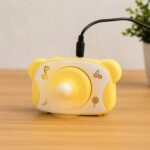 Cute Bear-Shaped Mini Rechargeable Fan (1 Pc) - Fabric Detail by Nari Haat, Indian ethnic wear, women clothing, desig...