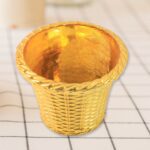 Plastic Flower Valencia (Pot) Home and Outdoor (4 Pc) - Back View by Nari Haat, Indian ethnic wear, women clothing, d...