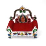 Bal Gopal Sihasan Throne - Large Decorative Stand for Home Temple Deity Display - Sleeve Design by Nari Haat, Indian ...