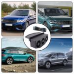 Triple Fan Solar Powered Car Exhaust Ventilation System with USB Charging - Back View by Nari Haat, Indian ethnic wea...