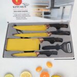 6 Pcs Professional Kitchen Knife Set with Chef Knives, Cleaver, Peeler & Scissors - Full Detail by Nari Haat, Indian ...