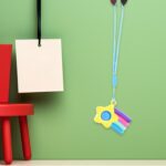 Stress Relief Silicone Push Fidget Toy Keychain for Kids (1 Pc) - Back View by Nari Haat, Indian ethnic wear, women c...