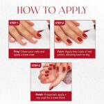 OG Beauty Red Carnival Mattify Nail Paint (10 ML / 1 Pc) - Closeup Embroidery by Nari Haat, Indian ethnic wear, women...