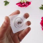 Heavy Duty Transparent Adhesive Wall Hook with Stainless Steel Screw Head (1 Pc) - Closeup Embroidery by Nari Haat, I...