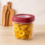Supermom Transparent Twist Lock Kitchen Storage Container Set (Approx 800ML & 2Pc) - Closeup Embroidery by Nari Haat,...