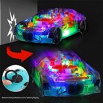 Rotating Transparent Gear Concept Car with Musical and 3D Flashing Lights Toy - Neckline Detail by Nari Haat, Indian ...