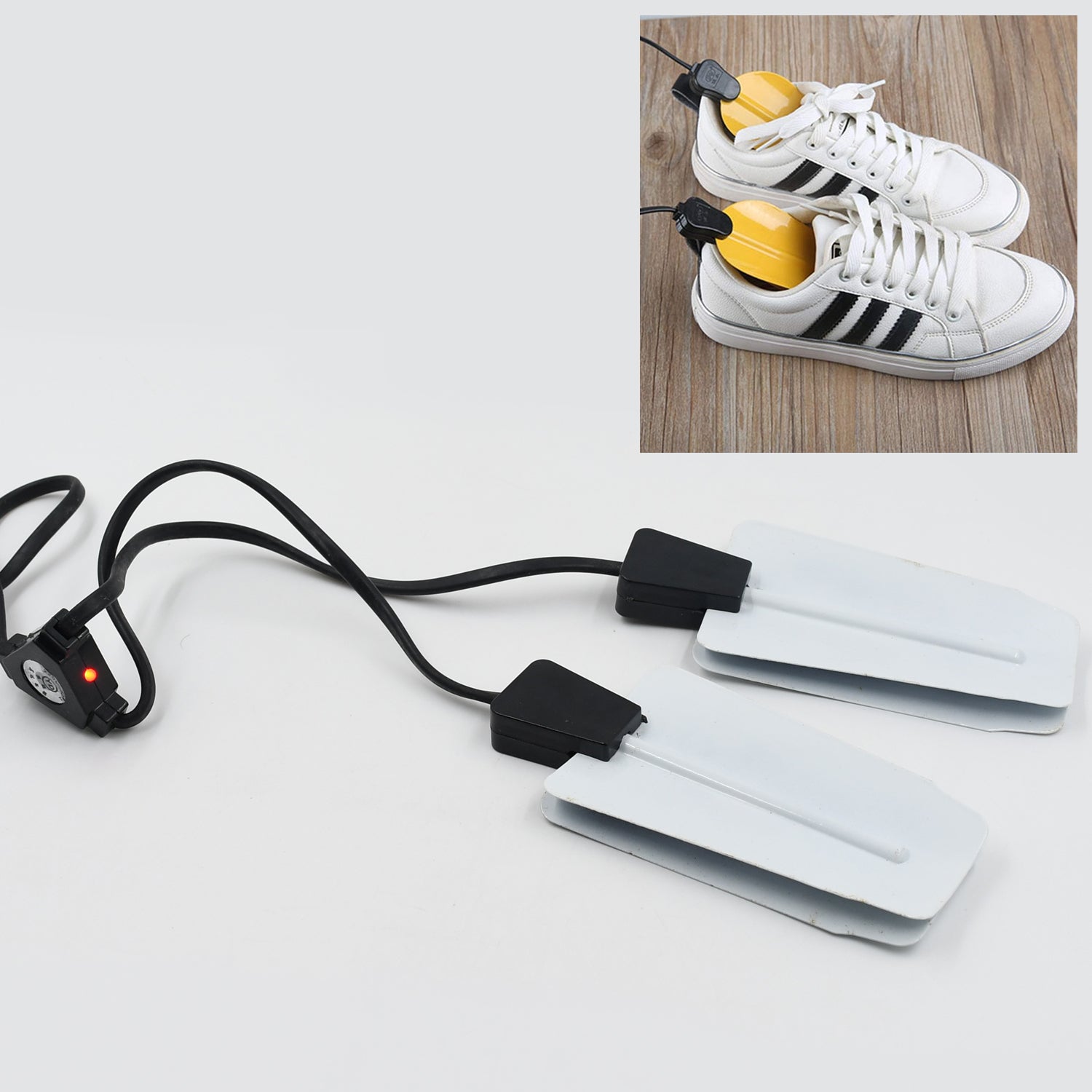 03_8d32512f-a369-46f3-bc9a-aac1484b90cc.jpg 220V Portable Shoe Dryer – Electric, USB Intelligent Timing for Home, Hotel & Dorm - Front View by Nari Haat, India...